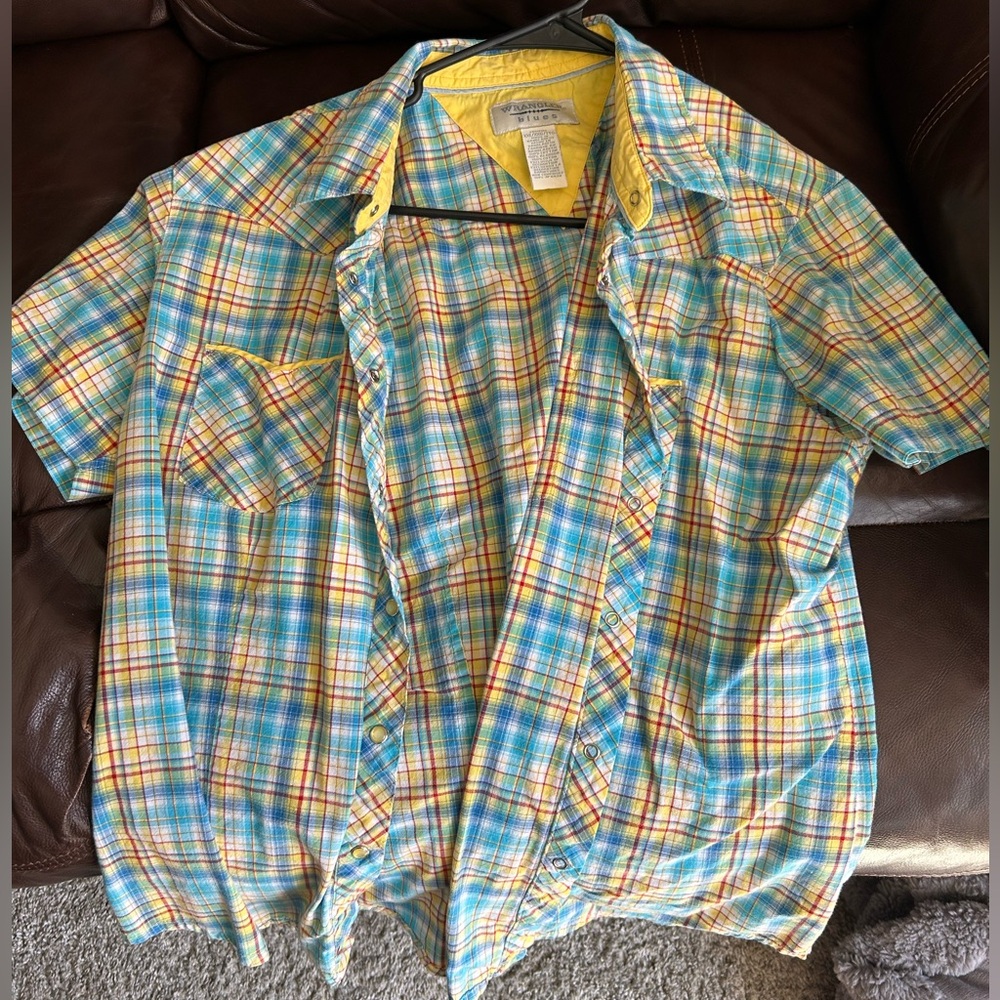 Wrangler Blues Button Up Shirt